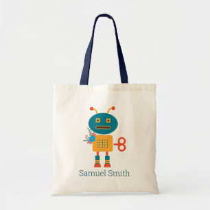 Tote Bag Un joli robot design pour enfants