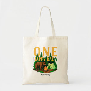 Tote Bag Un Joyeux Dada Premier Anniversaire Ours Camping F