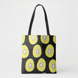 Tote Bag Un kiwi motif sans couture. Poignée