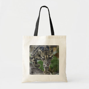 Tote Bag Un léopard obscurci en mouvement