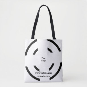 Tote Bag Un logo personnalisé simple et élégant ici compagn