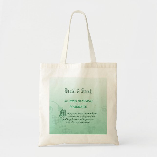 Tote Bag Un Mariage irlandais qui félicite (Devant)