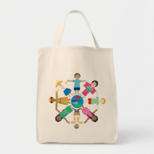 Tote Bag Un monde une famille