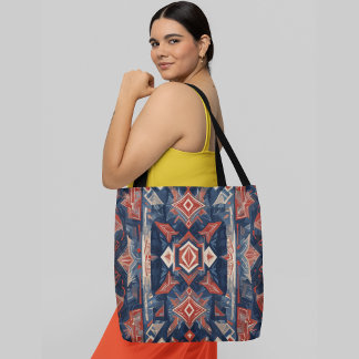Tote Bag Un motif abstrait symétrique
