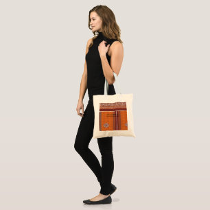 Tote Bag Un motif saisissant combinant orange et b