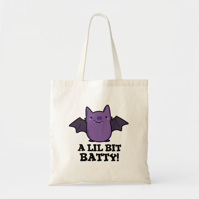 Tote Bag Un Petit Gros Bébé Amusant Bat Pun (Devant)