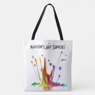 Tote Bag Un peu de peinture ! Fournitures d'art personnali