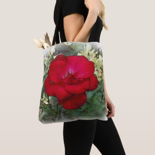 Tote Bag Un rose solitaire