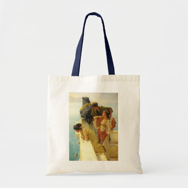 Tote Bag Un signe de la vanité par Sir Lawrence Alma-Tadema (Devant)