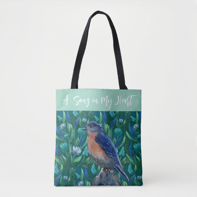Tote Bag Une chanson dans mon cœur (Devant)