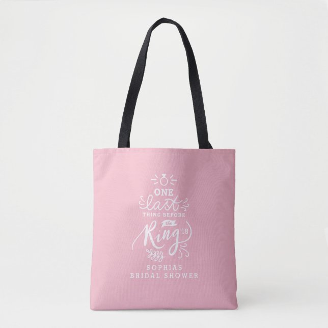 TOTE BAG UNE DERNIÈRE CHOSE AVANT LA ANNEAU (Devant)