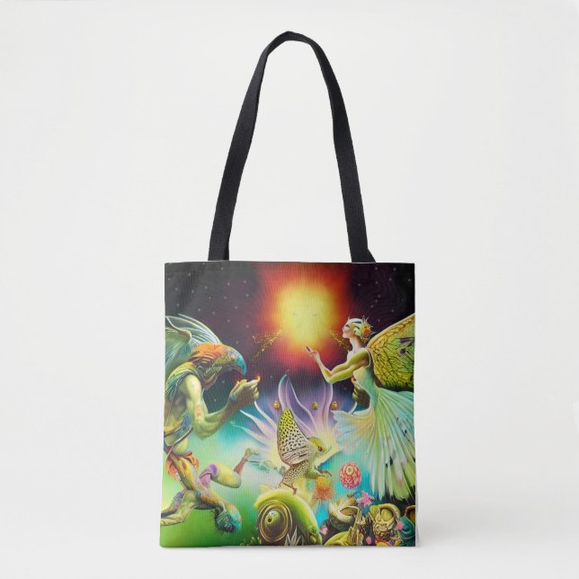 Tote Bag Une époque de peinture à l'huile repensée (Devant)