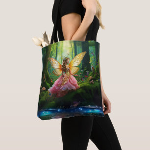 Tote Bag Une forêt féerique magique
