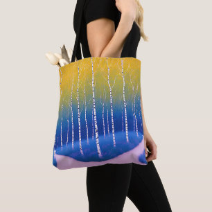 Tote Bag Une fourche dans le temps - Un paysage boisé