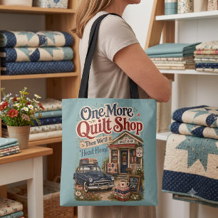 Tote Bag Une scène de cottage vintage d'une boutique de qui