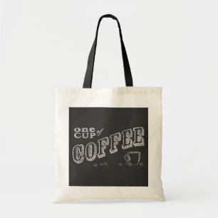 Tote Bag une tasse de café CHALK ART