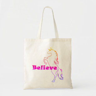 Tote Bag Unicorn Believe Design - Budget Fourre-tout