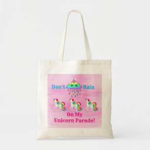 Tote Bag Unicorn Nuage Cartoon mignon Fun Girl Rose