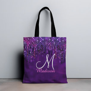 Tote Bag Unicorn rose mou Déchets de Parties scintillant mo