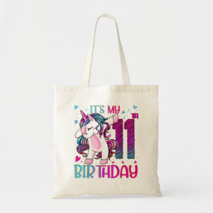 Tote Bag Unicorne 11 ans Dabbing 11e anniversaire fille Uni