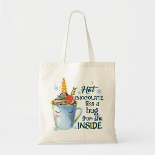 Tote Bag Unicorne au chocolat chaud   Cosy Unicorn Winter