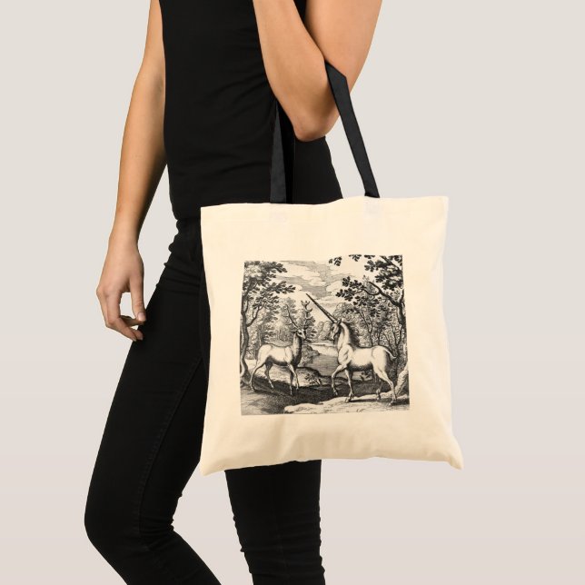 Tote Bag Unicorne dans la forêt (Devant (produit))