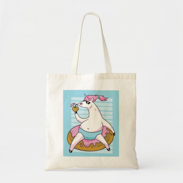 Tote Bag Unicorne d'été (Devant)