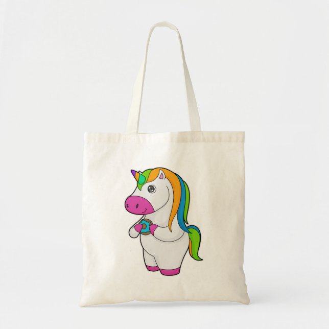 Tote Bag Unicorne Donut (Devant)