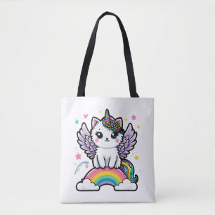 Tote Bag Unicorne enchantée avec scintille cosmique