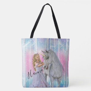Tote Bag Unicorne et princesse