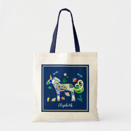 Tote Bag Unicornes et libellules fantaisistes