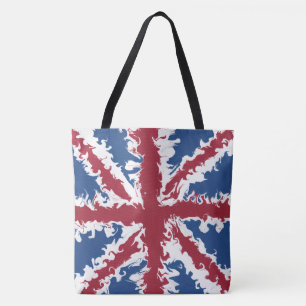 Tote Bag Union Jack Bag, UK Drapeau Liquid Art