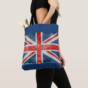 Tote Bag Union Jack déchiré en lambeaux Fourre-tout