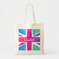 Union Jack Flag à Bright Watercolors