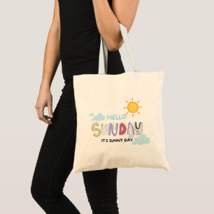 Tote Bag Unique "Bonjour dimanche"