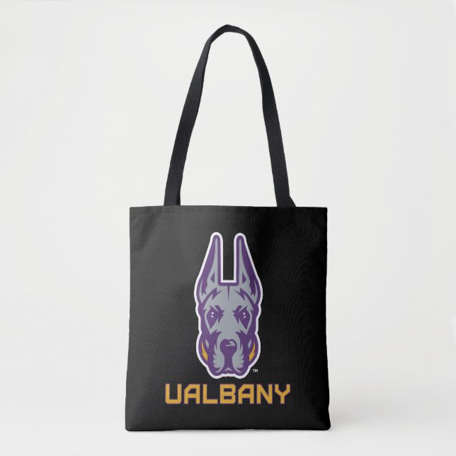 Tote Bag Université d'Albany Great Danes (Devant)