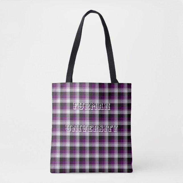 Tote Bag Université Furman Tartan (Devant)
