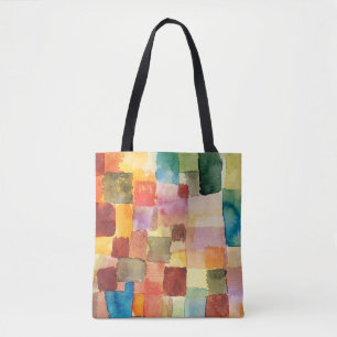 Tote Bag Untitled abstract water color squares - Paul Klee