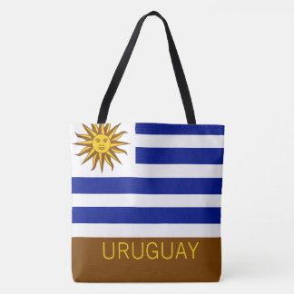Tote Bag Uruguay Drapeau rayé Pays Garde-voyage