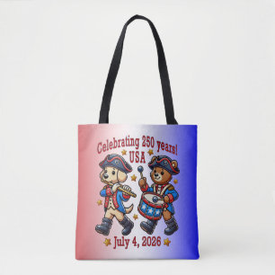 Tote Bag USA 250th Anniversary Souvenir - Patriotique