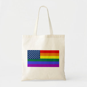 Tote Bag USA Rainbow Pride