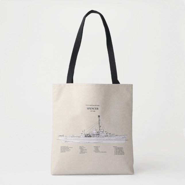 Tote Bag USCG Cutter Spencer wpg-36 - SBD (Devant)