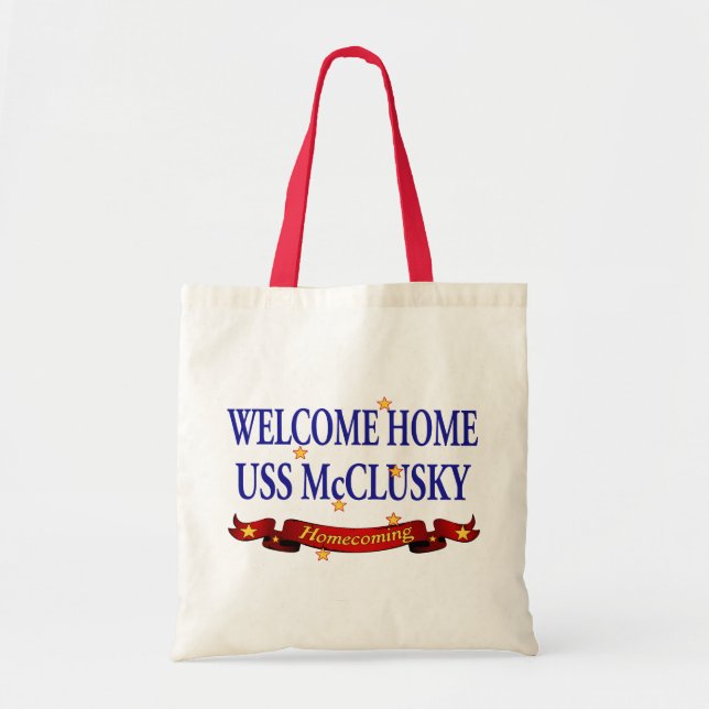 Tote Bag USS à la maison bienvenu McClusky (Devant)