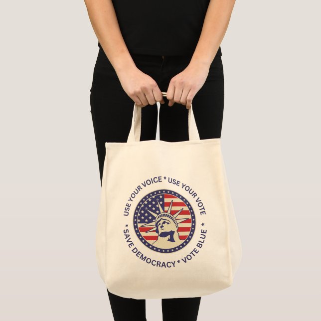 Tote Bag Utiliser Votre Badge Liberty Vote (Devant (produit))