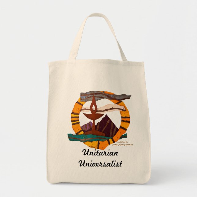 Tote Bag UU chalice épicerie fourre-tout (Devant)