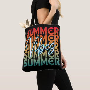 TOTE BAG VACANCES D'ÉTÉ PLAGE FAMILLE 