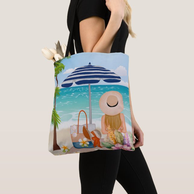 Tote Bag Vacances D'Été, Vacances De Luxe En Mer (De près)