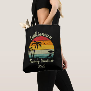 Tote Bag Vacances familiales personnalisées