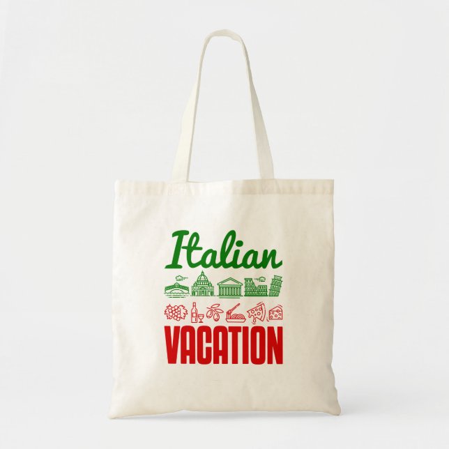 Tote Bag Vacances Italie Voyage Voyage Souvenir (Devant)