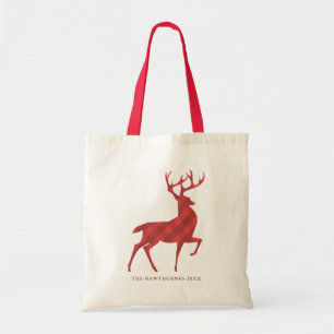 Tote Bag Vacances personnalisées par renne rouge classique
